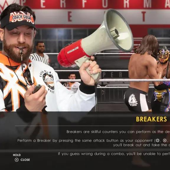 How to perform Combo Breakers, a new feature for WWE2k22.