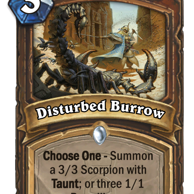 Disturbed Burrow - Gives Druid's the flexibility of many minions which are easy to buff, or a taunt minion to help them survive.